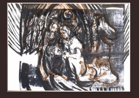 Svadba, grafika, 41x29cm